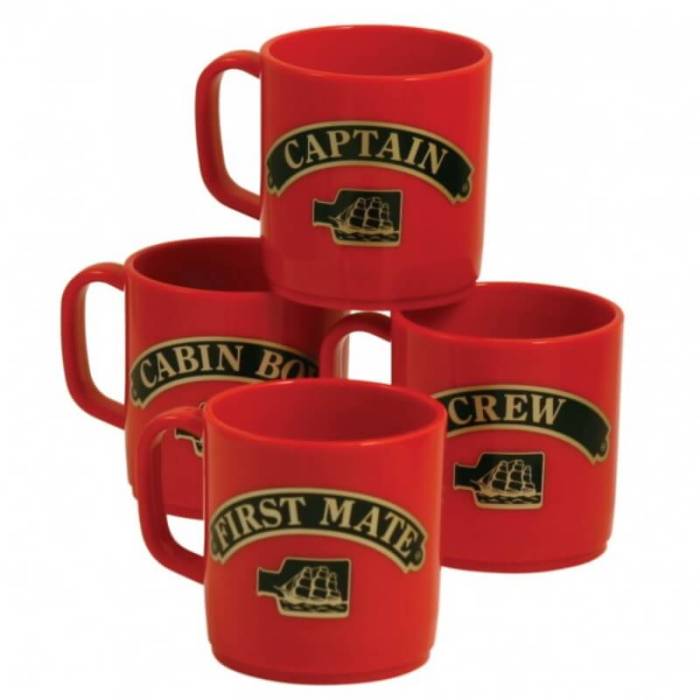 Stackable Mugs Red