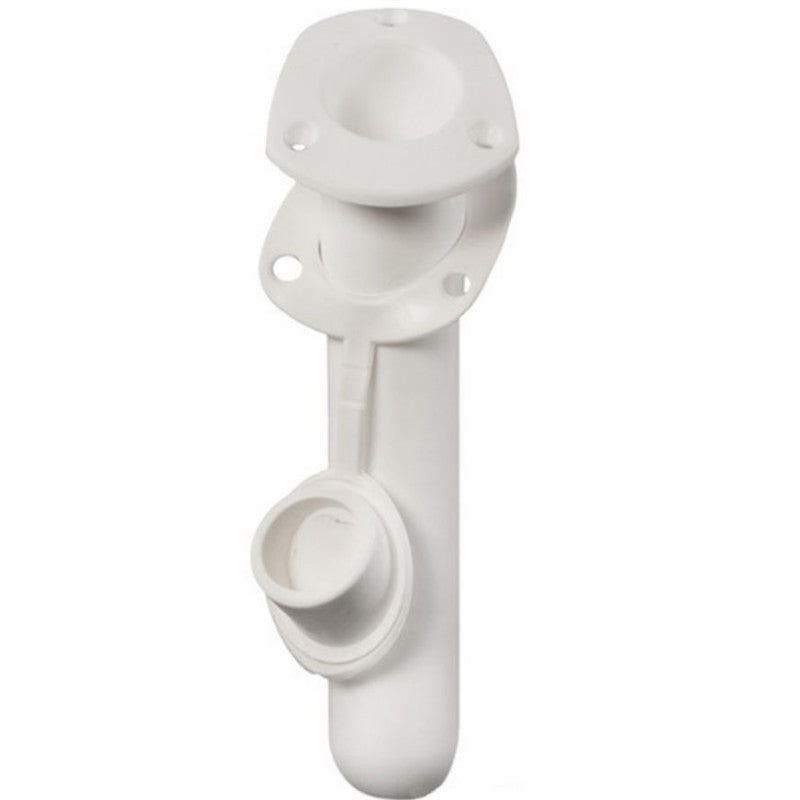 Rod Holder Plastic With Cap White 37658