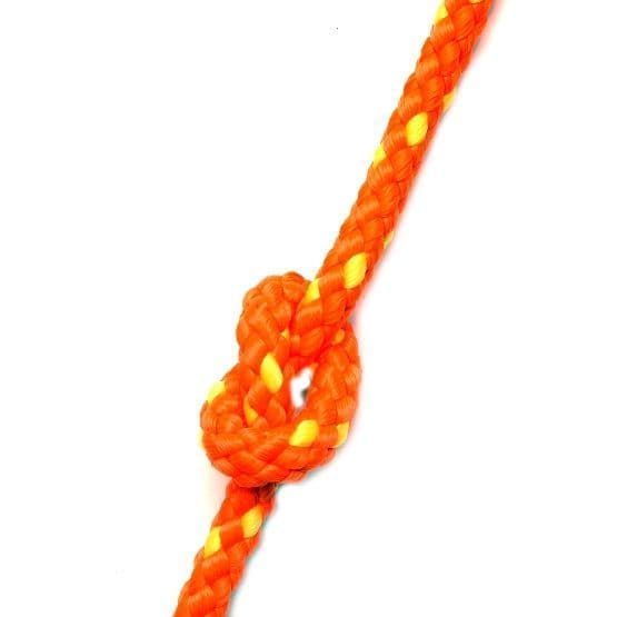 8 Plait Polypropylene Floating Orange Safety Rope