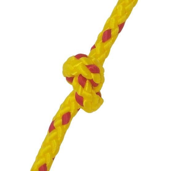 8 Plait Polypropylene Floating Yellow Safety Rope