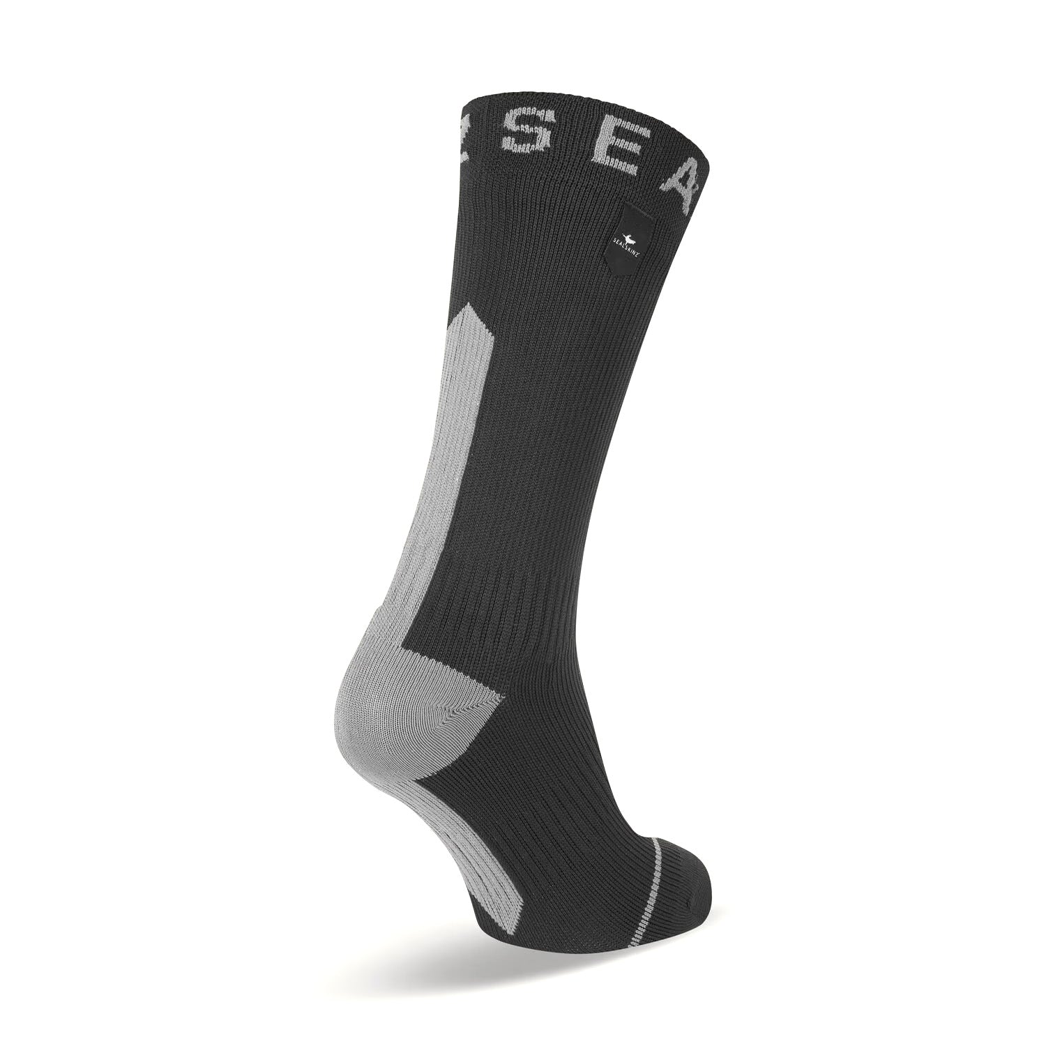 All Weather Mid Length Socks Black/Grey
