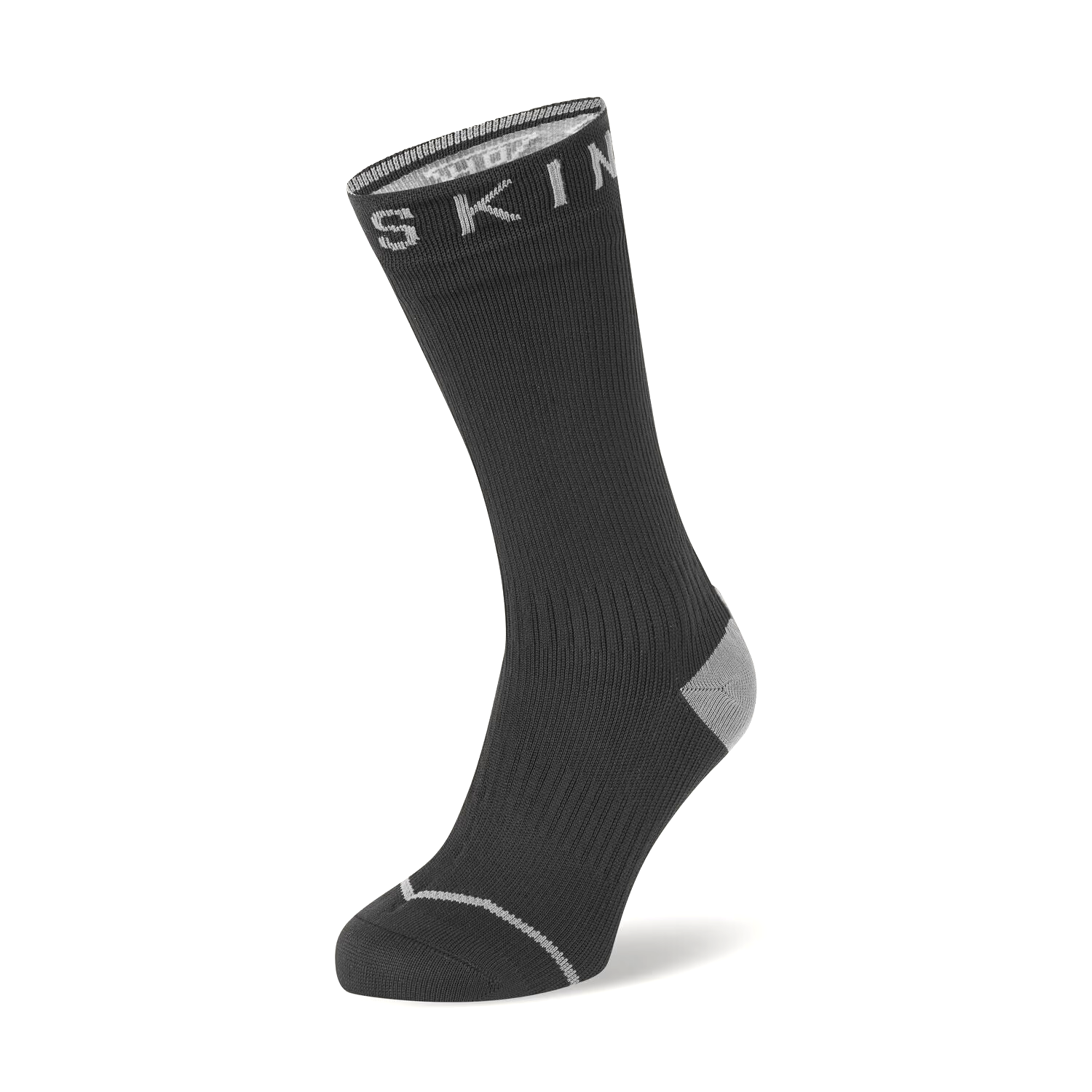 All Weather Mid Length Socks Black/Grey