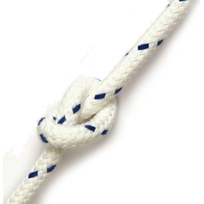 Braid on Braid / Braided Matt Polyester Rope with Blue Fleck