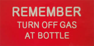 Turn Off Gas Bottle