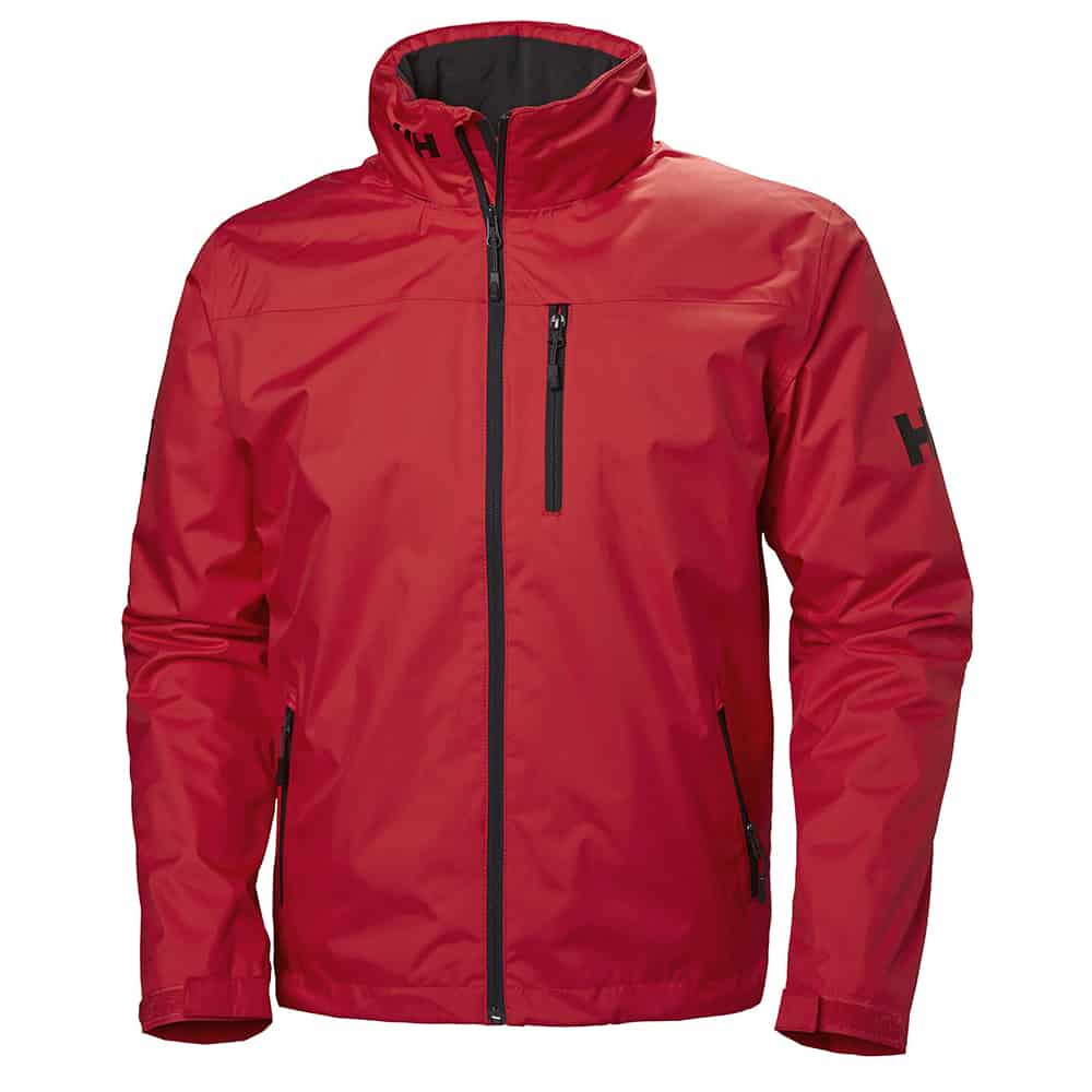 Crew Hooded Mid Layer Jacket Red