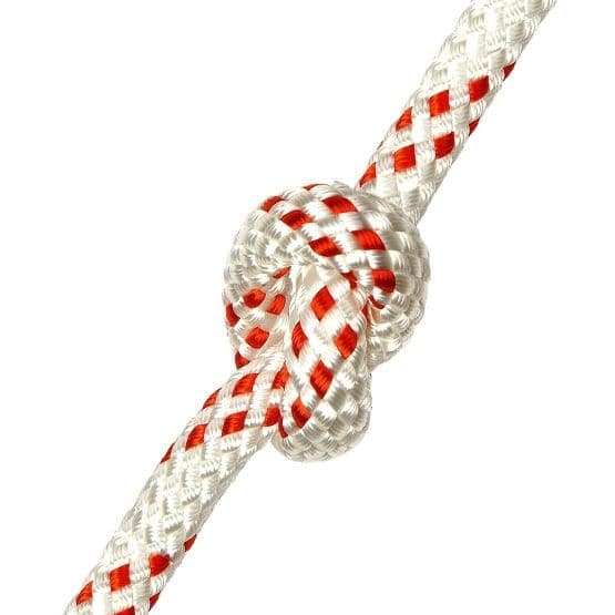 Kingbraid Polyester Braid on Braid / Braided Yachting Red Fleck Rope