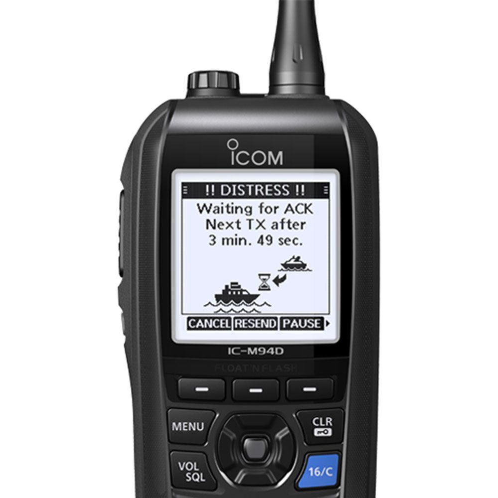 IC-M94D Euro Buoyant Handheld Marine VHF with DSC & AIS