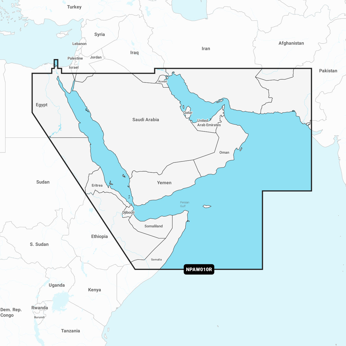 Navionics+ The Gulf & Red Sea