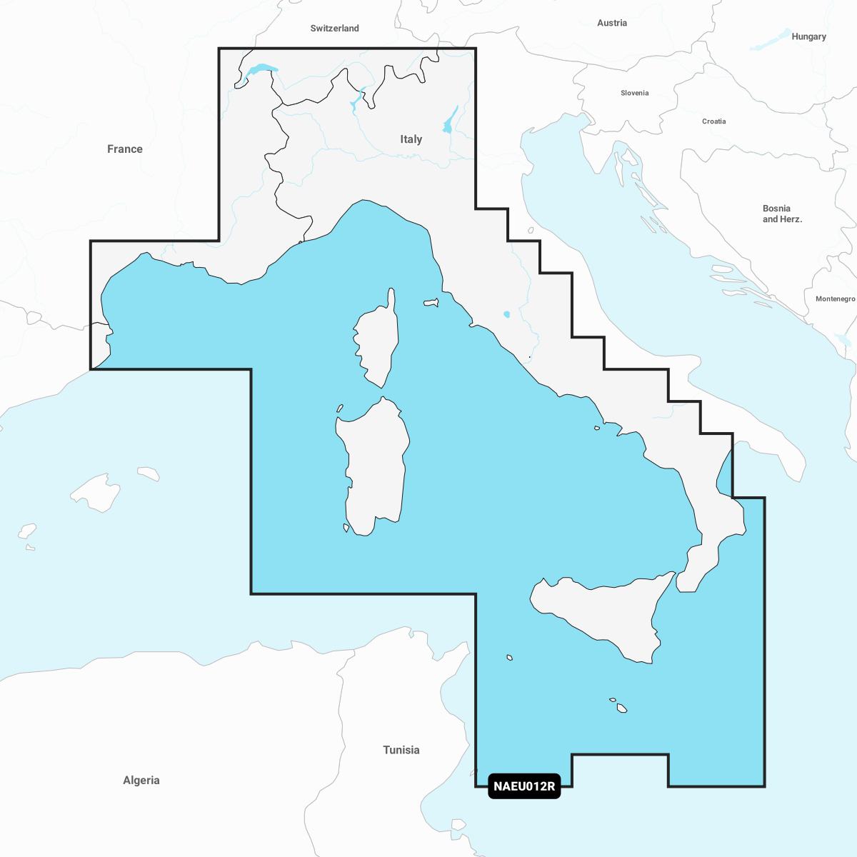 Navionics+ Mediterranean Sea, Cen. & West