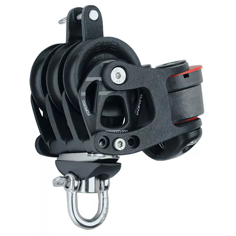 45mm Aluminum Element Triple Block Swivel Becket Cam Cleat