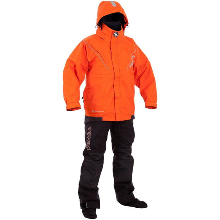 Waterman Hinge Zip Drysuit Black & Orange